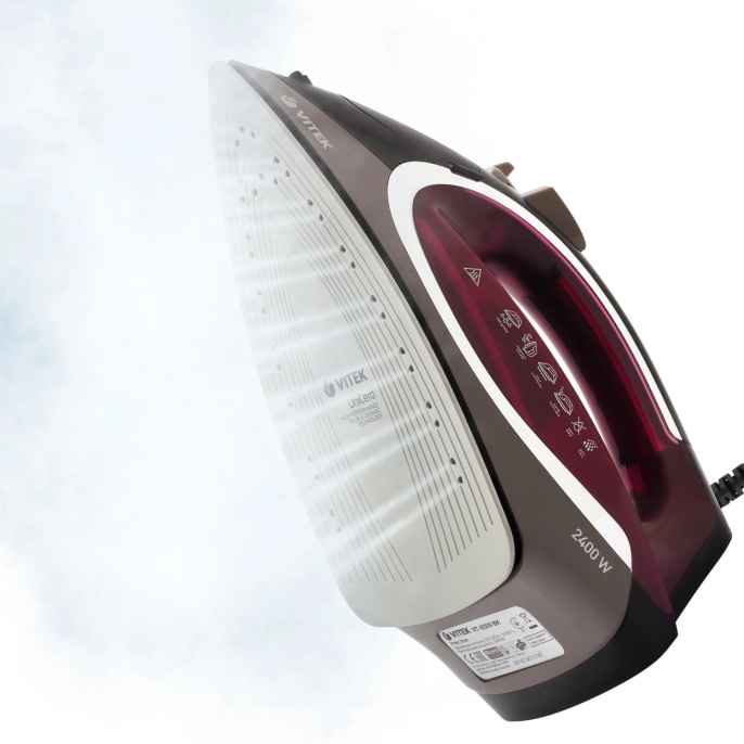 Утюг Vitek VT-8309 2400Вт бордовый/черный