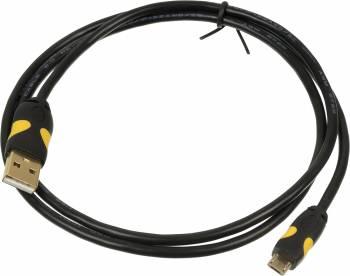 Кабель 2A Smooth Connector USB m -micro USB m 1м черный (6461272)