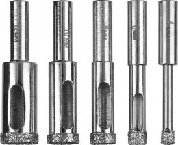 Набор сверл ЗУБР 29851-H6, по плитке, прямой, 5шт