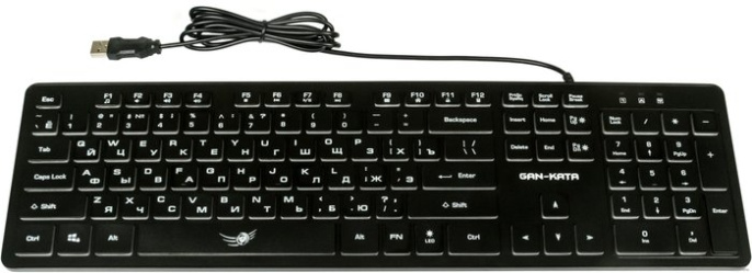 Dialog Gan-Kata Клавиатура KGK-17U BLACK - игровая с RGB-подсветкой, USB, черная