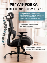 Кресло компьютерное EVOLUTION ZenFoam Black