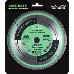 Диск пильный по ламинату, пластику Laminate 255x30/25.4 мм, Z 100 TCG Diamond Industrial DIDL255Z100