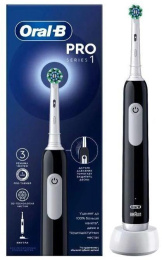 Электрическая зубная щетка Oral-B Cross Action Pro 1 500/D305.513.3, насадки для щётки: 1 шт, цвет: черный