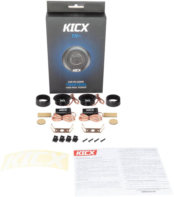 Колонки автомобильные Kicx TN-31, комплект 2 шт. [2012686]