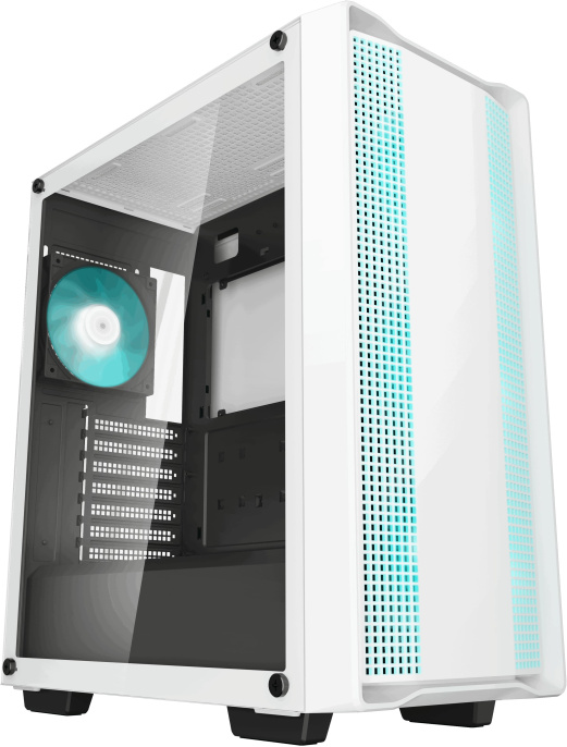 Корпус DeepCool CC560 WH V2 Белый R-CC560-WHGAA4-G-2 материал: ABS+SPCC, окно: закалённое стекло, 1xUSB3.0, 1xUSB2.0, 1хAudio, без БП, 2х3.5", 3х2.5", 7 слотов расширения, максимальный размер МП
