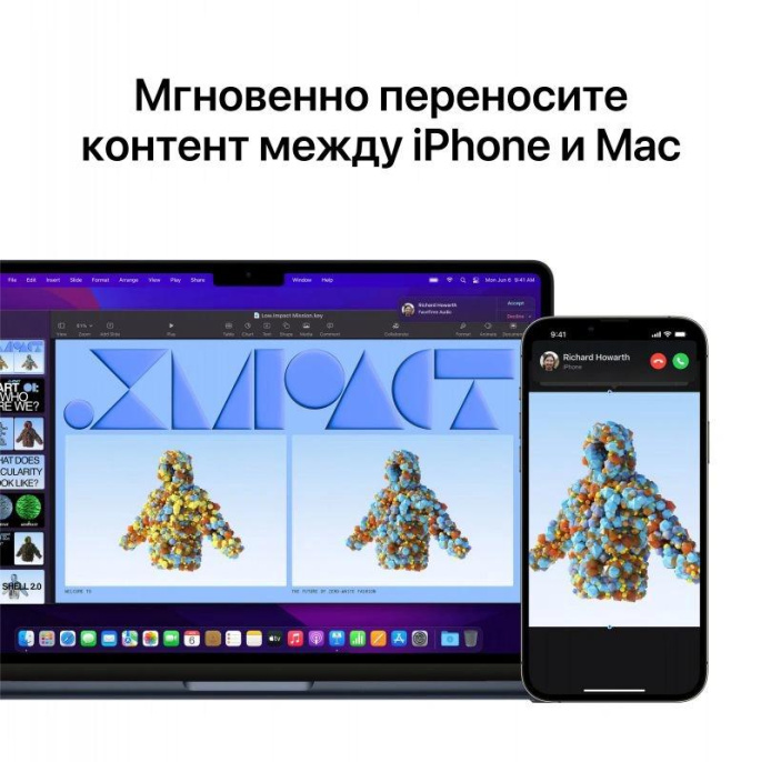 Ноутбук Apple MacBook Air 13 A2681 M2 8 core/13.6"/2560x1600/16GB/256GB SSD/Apple M2 8 core GPU/Wi-Fi/Bluetooth/MacOS (MC7W4HN/A) Starlight