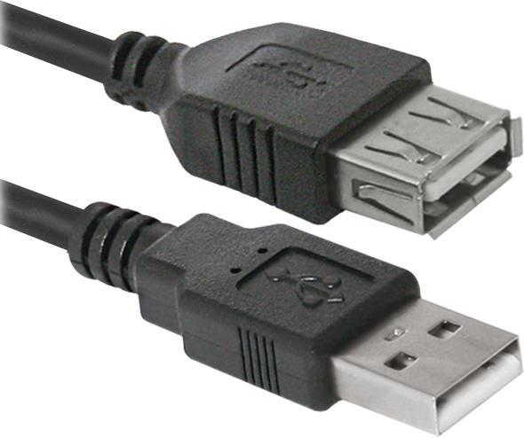 Кабель USB2 AM/AF 3M USB02-10 87453 DEFENDER