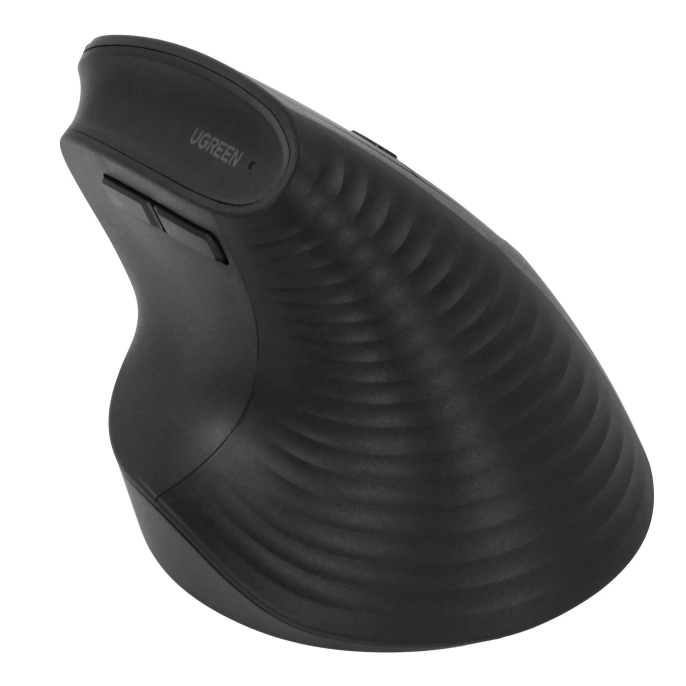 Беспроводная вертикальная мышка UGREEN M571P 65042 Wireless Vertical Mouse 2.4GHz & Bluetooth. Цвет: черный