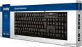 Клавиатура Sven KB-S300 black (USB) (SV-0157560) (проводная, USB, 104 кл., влагоустойчивая конструкция, комфортный, тихий и четкий ход клавиш)