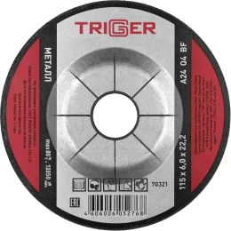 Диск зачистной по металлу (115х6х22.2 мм) для УШМ ТРИГГЕР 7032 тов-157537