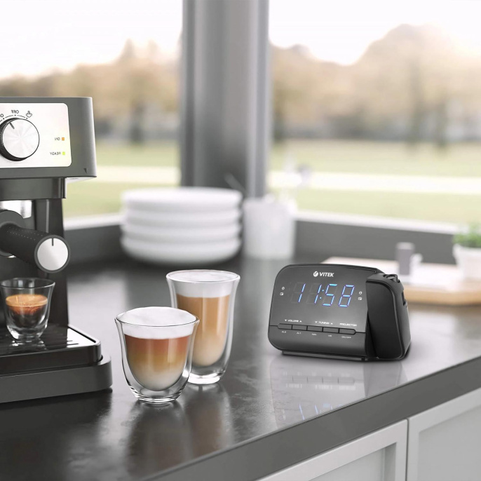 Радиобудильник Vitek VT-6611, черный