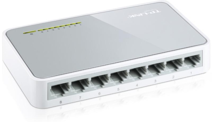 Коммутатор TP-LINK TL-SF1008D, неуправляемый