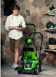Газонокосилка роторная Greenworks G40LM41K4 2504707VB