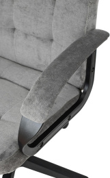 Кресло руководителя Бюрократ CH 002, ткань, до 120кг, серый