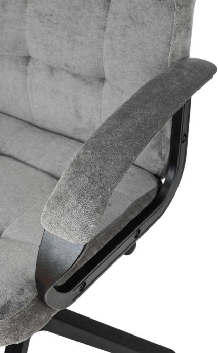 Кресло руководителя Бюрократ CH 002, ткань, до 120кг, серый