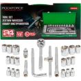 Набор инструментов Rockforce 24 предмета 1/2" (6граней) RF-4245B-5(57881)