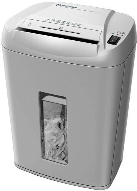 Уничтожитель бумаг New United ER-13М,  P-5,  2х12 мм, 13 лист. одновременно, 28л [etalon er-13м (grey)]