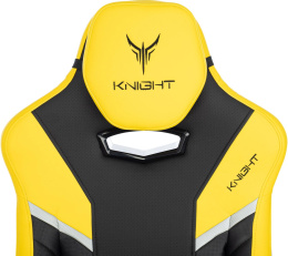 Кресло игровое Knight Thunder 5X черный/желтый экокожа с подголов. крестов. металл