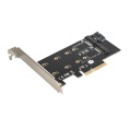 Переходник ExeGate EXE-509 M.2 B key - SATA + M.2 M Key - PCI-E x4, для установки SSD M.2 B key и M key в слот PCI-E EX283713RUS