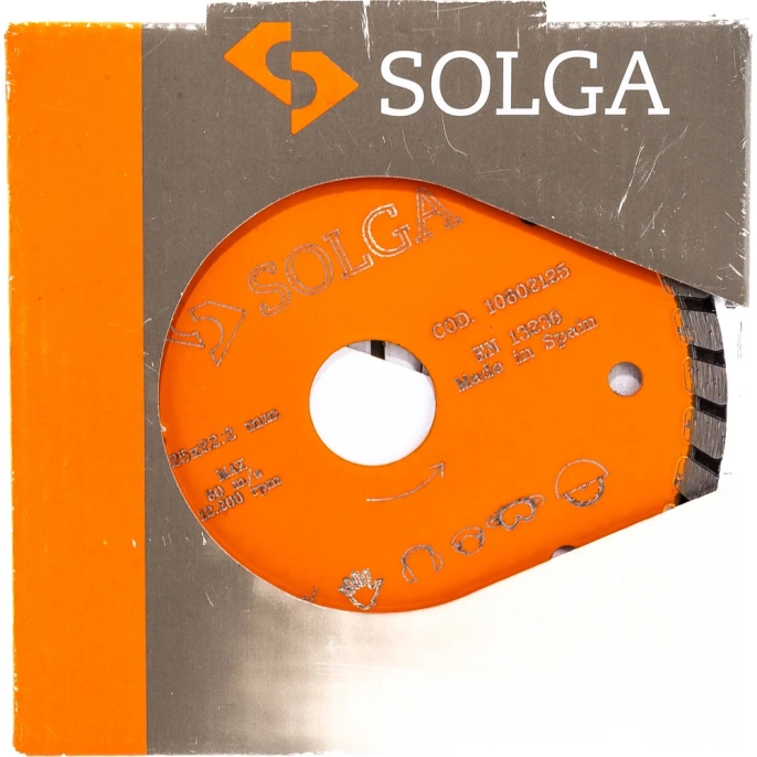 Диск алмазный BASIC турбо по железобетону 125х22.2 мм Solga Diamant 10802125