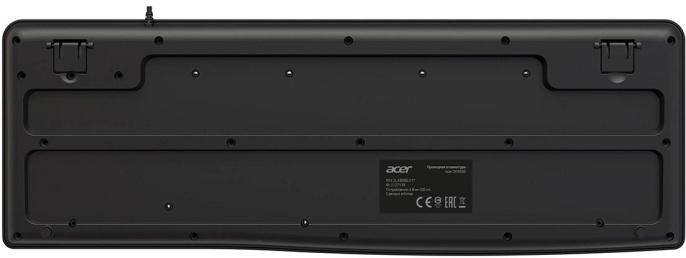 Клавиатура Acer OKW500, USB, мембранная,  черный [zl.kbdee.01t]