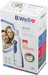 Ирригатор B.Well WI-911 портатив. импульсн. 2насад. белый/синий