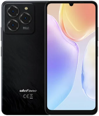 Смартфон Ulefone Note 20 Pro Euroasia 4+256 Satin Black/6.75”HD+/90Hz/UnisocT606/And14/50+2+Depth/8MP/6000mAh