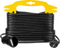 Удлинитель силовой Stayer 55014-15_z01, розеток 1шт, 2x0.75 кв.мм, 15м, ПВС, рамка пластиковая, черный