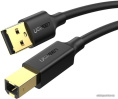 Кабель для принтера UGREEN US135 20847 USB 2.0 Am to USB-Bm Print Cable. Длина: 2 м. Цвет: черный