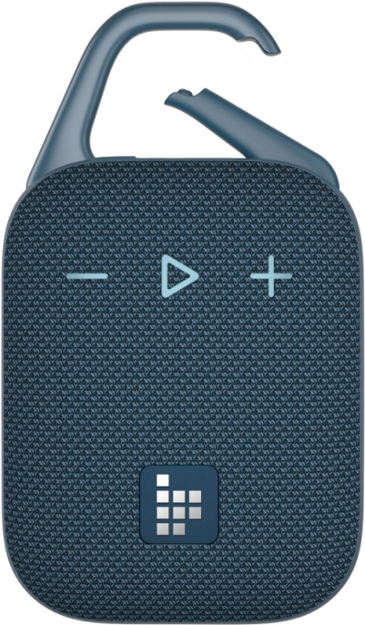 Портативная колонка Tronsmart Mirtune H1 Steel Blue беспроводная, Bluetooth 5.3, влагозащищенный корпус, карабин, IPX7, диапазон частот: 70-20000 Гц, емкость аккумулятора: 2000 мА·ч