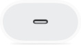 Сетевое зарядное устройство Apple A2347,  USB-C, 20Вт, 2.2A, белый [muvv3zm/a]