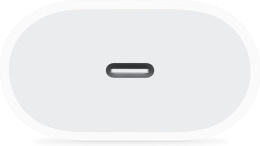 Сетевое зарядное устройство Apple A2347,  USB-C, 20Вт, 2.2A, белый [muvv3zm/a]