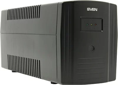 ИБП UPS 1000VA SVEN Pro 1000 Black SV-013868 USB защита RJ45