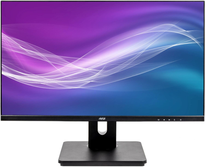Монитор Hiper 23.8" EasyView HS2401H черный IPS LED 5ms 16:9 HDMI M/M матовая HAS 250cd 178гр/178гр 1920x1080 75Hz FreeSync VGA DP FHD 4.45кг HS2401VDH75H