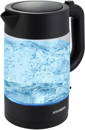 Чайник электрический Hyundai HYK-G7707 1.7л. 2200Вт графит корпус: стекло