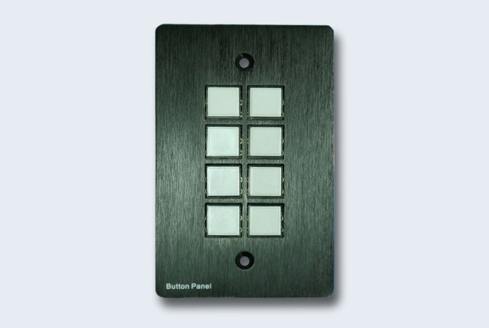 TNTV/TNT MMS-8KEY Кнопочная панель управления, 8 кнопок - 3 порта RS232 + 3 Порта ИК + 2 порта сух. конт.,, универсальная/программируемая