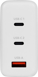 Сетевое зарядное устройство TTEC 2SCG04B SmartCharger Trio GAN 120W PD Travel Charger 2 USB-C+USB-A - White