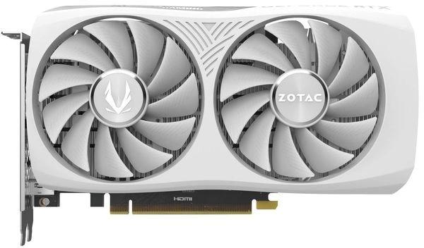 Видеокарта Zotac PCI-E 4.0 RTX 4060 TWIN EDGE OC WHITE ED NVIDIA GeForce RTX 4060 8Gb 128bit GDDR6 2490/17000 HDMIx1 DPx3 HDCP Ret ZT-D40600Q-10M
