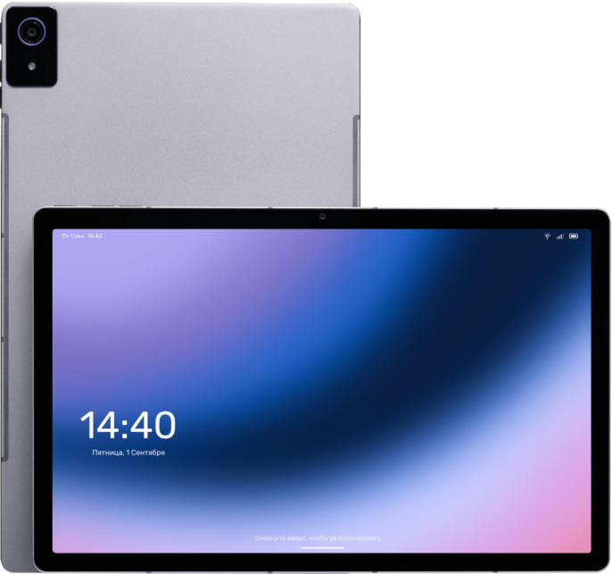 Планшетный компьютер KVADRA_T, Аргентум, модель TS11.02-2111-21, 6+128ГБ, LTE, NFC, стилус Y23T01PO2413R_D7A94A