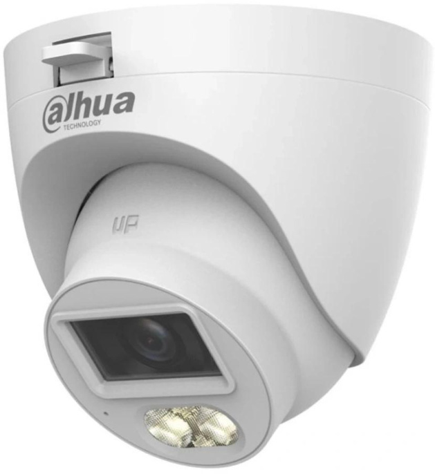 Камера видеонаблюдения аналоговая Dahua DH-HAC-HDW1500CLQP-IL-A-0280B-S3 2.8-2.8мм HD-CVI HD-TVI цв. корп.:белый (16083293)