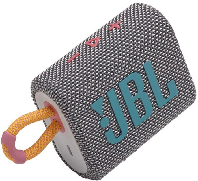 Колонка портативная JBL GO 3, 4.2Вт, серый [jblgo3gry]