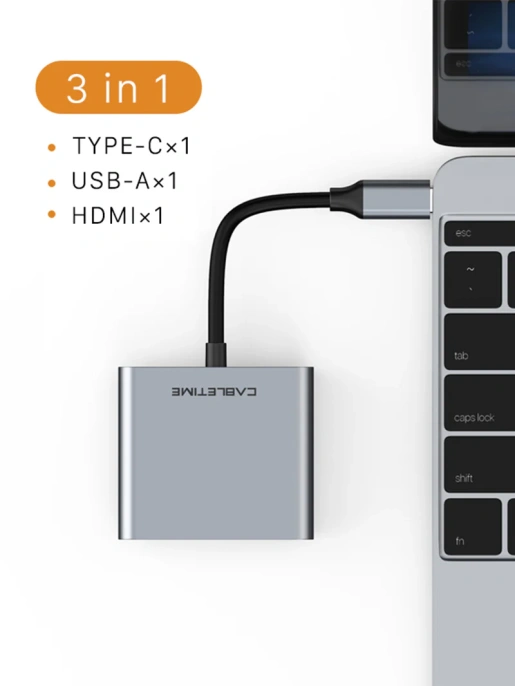 CABLETIME Док-станция Nintendo Switch CB42G CT-C160-PU31-CMHD31-S0.15 3 в 1 4K для телевизора/палубы Steam/Samsung Dex/PC
