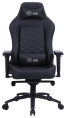 Кресло игровое Cactus CS-CHR-0112BL, экокожа, до 120кг, регулируемые 4D подлокотники,  черный