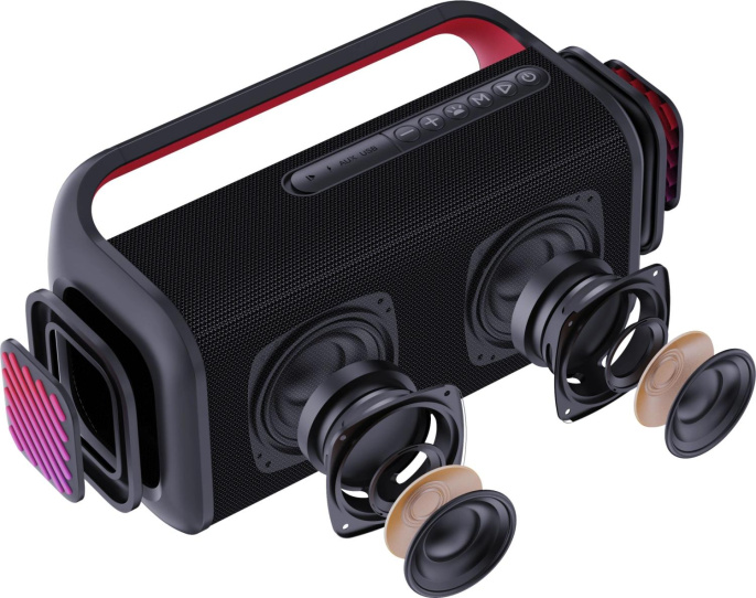 Колонка порт. Digma D-PS1526 черный 40W 2.0 BT 10м 3000mAh (DPS1526)