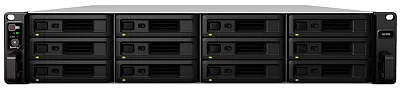 Система хранения данных Synology Rack 2U ISCSI Unified DualCont Array (QC2,4GhzCPU/8Gbupto64/2x1GbE+1x10GbE(+1xExpSlot) per controller)(upto12 2,5"/3,5"SASupto36with 2xRXD1219SAS),RAIDBasic,JBOD,0,1,5,10,F1/2xRPS/norail/5YW