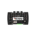Набор бит с магнитным держателем, пластиковый кейс, 32 предмета KRANZ KR-92-0464
