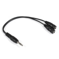Кабель-разветвитель аудио ExeGate EX-CCA-415-0.3 3.5mm Jack M/2x3.5mm Jack F, 0,3м EX284946RUS