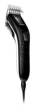 Машинка для стрижки волос Philips QC5115/15 Black для прически, длина стрижки: 3-21 мм, питание от сети, не требует смазки, количество установок длины: 10, материал лезвий: нержавеющая сталь