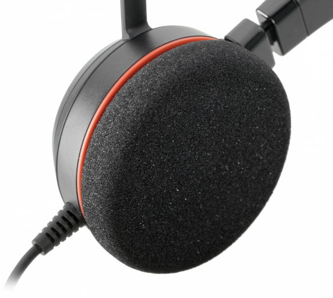 Гарнитура Jabra Evolve 20 MS Stereo,  для контактных центров, накладные,  проводные, черный [4999-823-109]