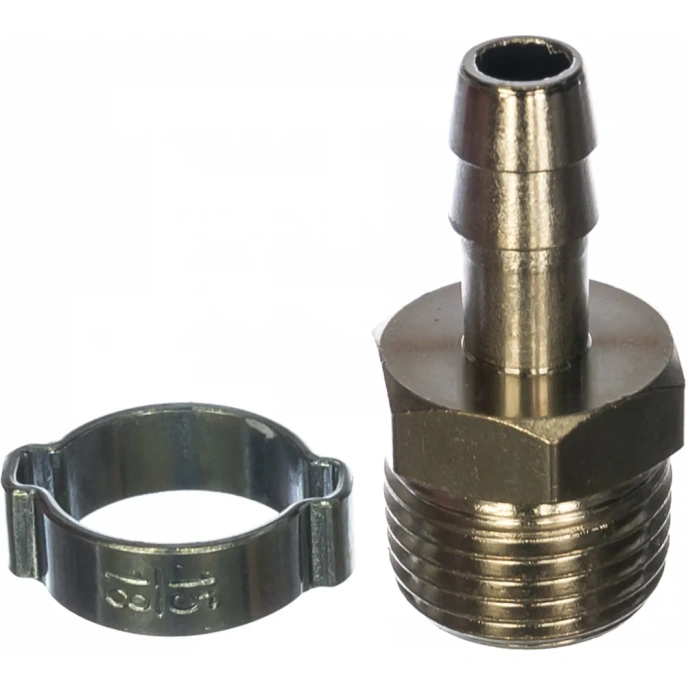 Переходник 1/2"М - елочка (10 мм; обжимное кольцо 15Х18 мм) FUBAG 180264